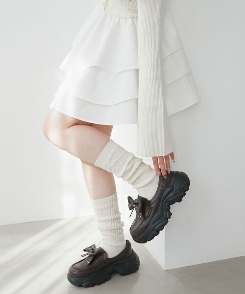 MAJESTIC LEGON / マジェスティックレゴン フラットシューズ | 取り外しリボンスニーカーローファー | 詳細2