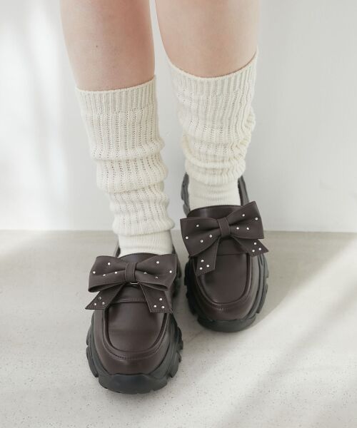 MAJESTIC LEGON / マジェスティックレゴン フラットシューズ | 取り外しリボンスニーカーローファー | 詳細3