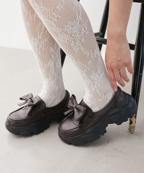 MAJESTIC LEGON / マジェスティックレゴン フラットシューズ | 取り外しリボンスニーカーローファー | 詳細5