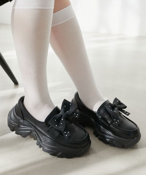 MAJESTIC LEGON / マジェスティックレゴン フラットシューズ | 取り外しリボンスニーカーローファー | 詳細9