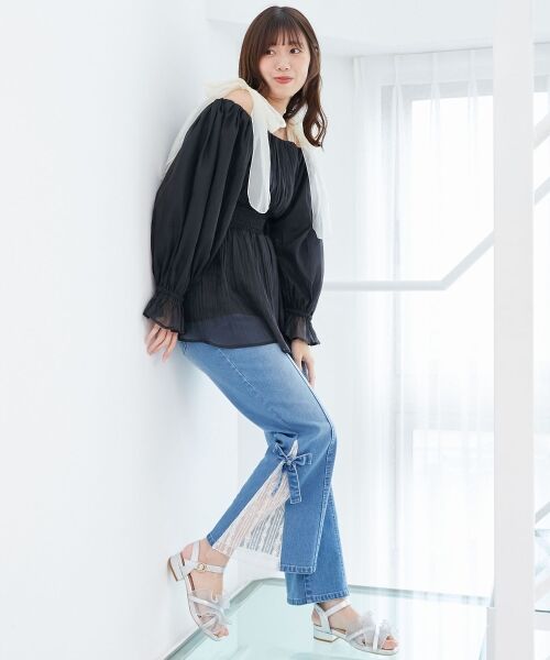 MAJESTIC LEGON / マジェスティックレゴン サンダル | シアーフリルサンダル | 詳細17