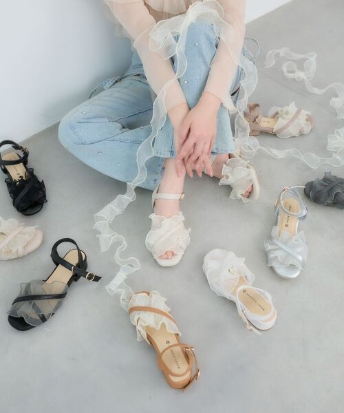 MAJESTIC LEGON / マジェスティックレゴン サンダル | シアーフリルサンダル | 詳細2