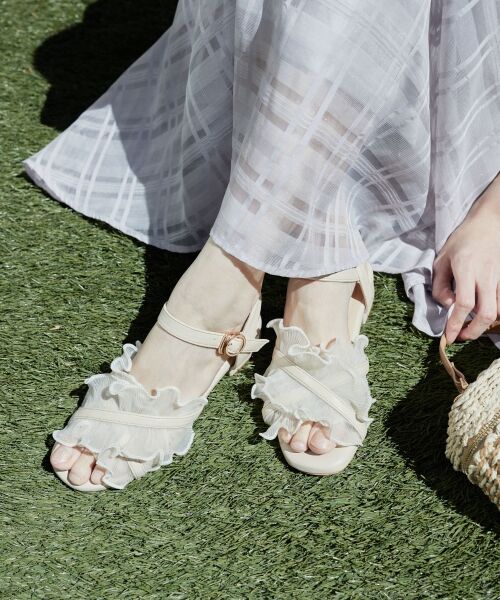 MAJESTIC LEGON / マジェスティックレゴン サンダル | シアーフリルサンダル | 詳細8