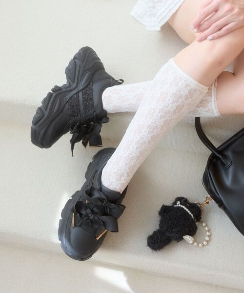 MAJESTIC LEGON / マジェスティックレゴン スニーカー | ダブルリボン厚底スニーカー | 詳細10