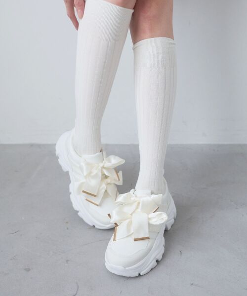 MAJESTIC LEGON / マジェスティックレゴン スニーカー | ダブルリボン厚底スニーカー | 詳細3