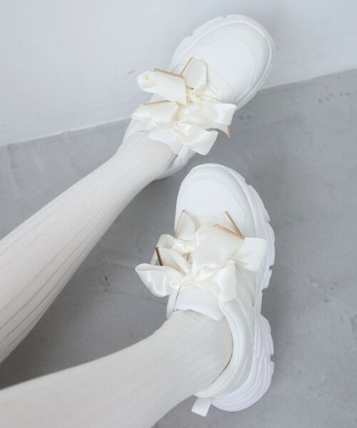 MAJESTIC LEGON / マジェスティックレゴン スニーカー | ダブルリボン厚底スニーカー | 詳細5