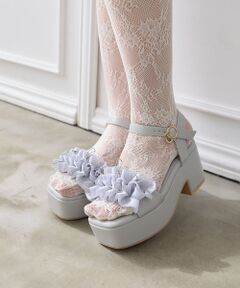 MAJESTIC LEGON / マジェスティックレゴン サンダル | ミルフィーユフリル厚底サンダル