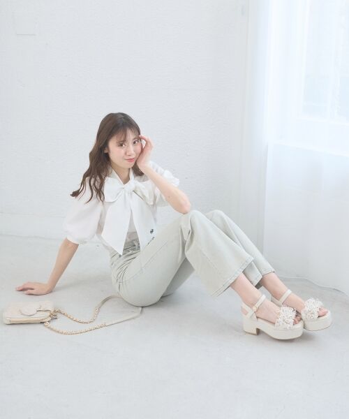 MAJESTIC LEGON / マジェスティックレゴン サンダル | ミルフィーユフリル厚底サンダル | 詳細11