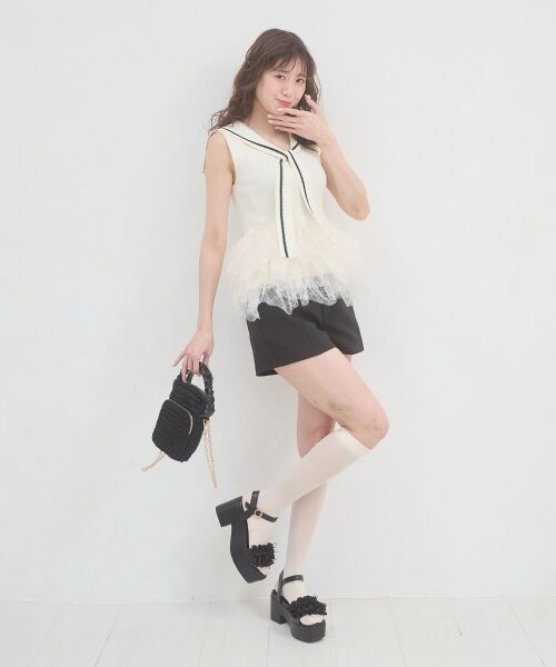 MAJESTIC LEGON / マジェスティックレゴン サンダル | ミルフィーユフリル厚底サンダル | 詳細18