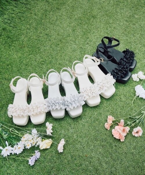 MAJESTIC LEGON / マジェスティックレゴン サンダル | ミルフィーユフリル厚底サンダル | 詳細2