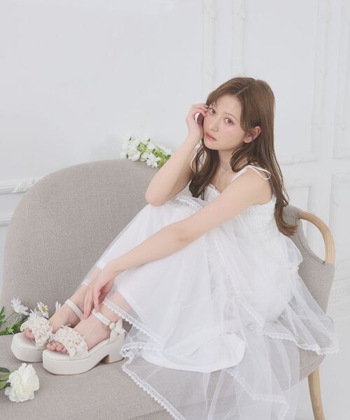 MAJESTIC LEGON / マジェスティックレゴン サンダル | ミルフィーユフリル厚底サンダル | 詳細7