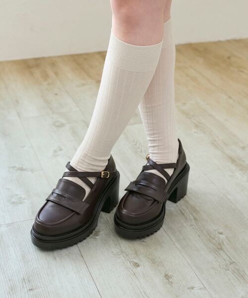 MAJESTIC LEGON / マジェスティックレゴン フラットシューズ | 取り外しリボンクロスローファー | 詳細11