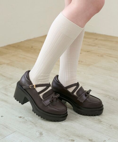 MAJESTIC LEGON / マジェスティックレゴン フラットシューズ | 取り外しリボンクロスローファー | 詳細12