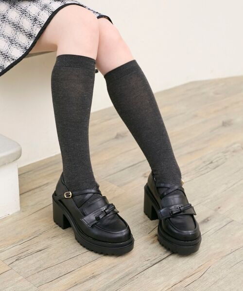 MAJESTIC LEGON / マジェスティックレゴン フラットシューズ | 取り外しリボンクロスローファー | 詳細14