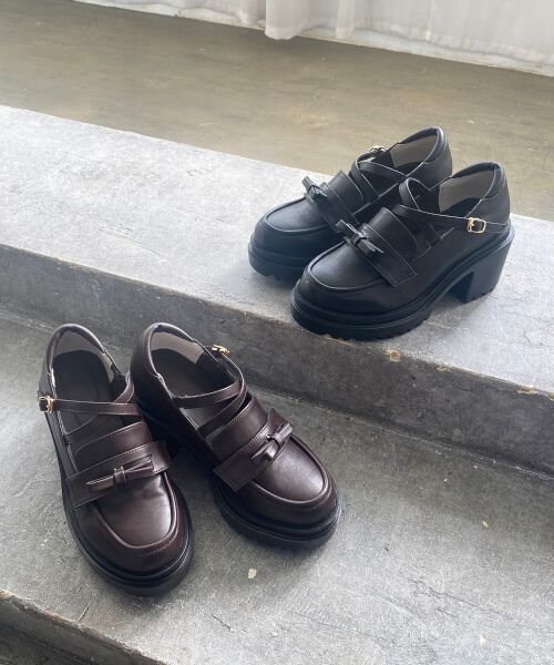 MAJESTIC LEGON / マジェスティックレゴン フラットシューズ | 取り外しリボンクロスローファー | 詳細19