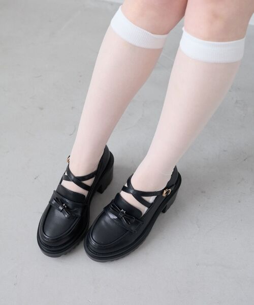 MAJESTIC LEGON / マジェスティックレゴン フラットシューズ | 取り外しリボンクロスローファー | 詳細2