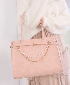MAJESTIC LEGON / マジェスティックレゴン トートバッグ | パールチェーン2WAYトートバッグ