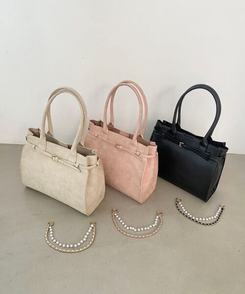 MAJESTIC LEGON / マジェスティックレゴン トートバッグ | パールチェーン2WAYトートバッグ | 詳細11