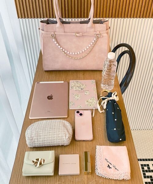 MAJESTIC LEGON / マジェスティックレゴン トートバッグ | パールチェーン2WAYトートバッグ | 詳細12