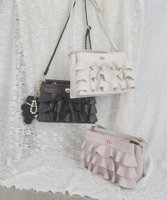 MAJESTIC LEGON / マジェスティックレゴン ショルダーバッグ | フリルマルチポケットショルダーバッグ