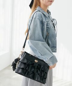MAJESTIC LEGON / マジェスティックレゴン ショルダーバッグ | フリルマルチポケットショルダーバッグ