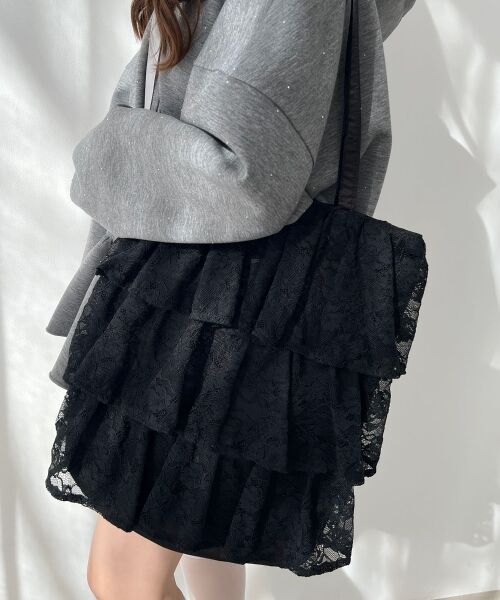 MAJESTIC LEGON / マジェスティックレゴン トートバッグ | レースティアードトートバッグ | 詳細3