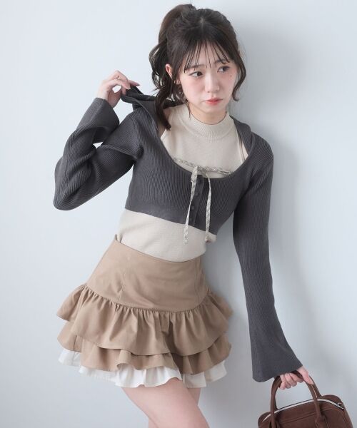 MAJESTIC LEGON / マジェスティックレゴン カーディガン・ボレロ | アメスリニットセットフーディカーデ | 詳細10