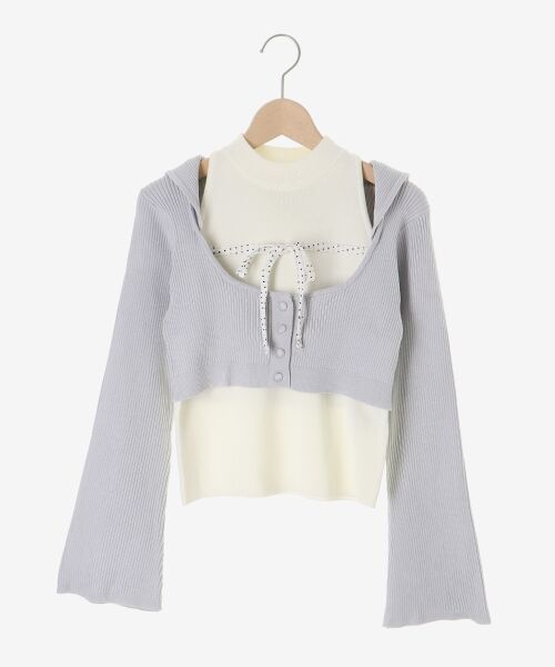 MAJESTIC LEGON / マジェスティックレゴン カーディガン・ボレロ | アメスリニットセットフーディカーデ | 詳細14