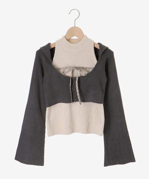 MAJESTIC LEGON / マジェスティックレゴン カーディガン・ボレロ | アメスリニットセットフーディカーデ | 詳細15