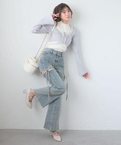 MAJESTIC LEGON / マジェスティックレゴン カーディガン・ボレロ | アメスリニットセットフーディカーデ | 詳細6