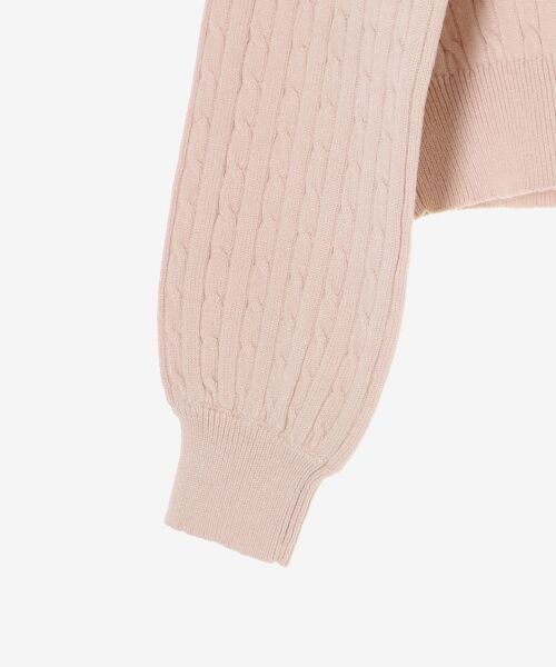 MAJESTIC LEGON / マジェスティックレゴン カーディガン・ボレロ | ゴールドボタンケーブルニットカーデ | 詳細7