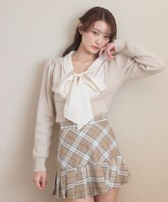 MAJESTIC LEGON / マジェスティックレゴン ニット・セーター | シャツレイヤードライクボウタイニット