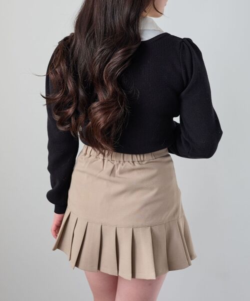 MAJESTIC LEGON / マジェスティックレゴン ニット・セーター | シャツレイヤードライクボウタイニット | 詳細21