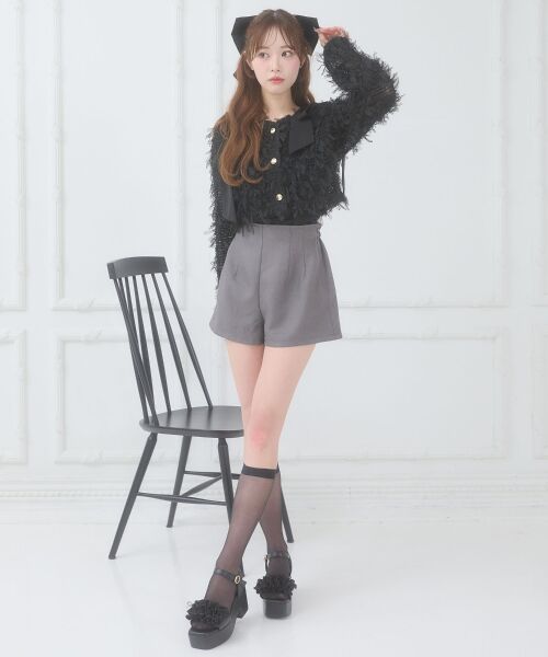 MAJESTIC LEGON / マジェスティックレゴン カーディガン・ボレロ | チュールリボンカーディガン | 詳細11