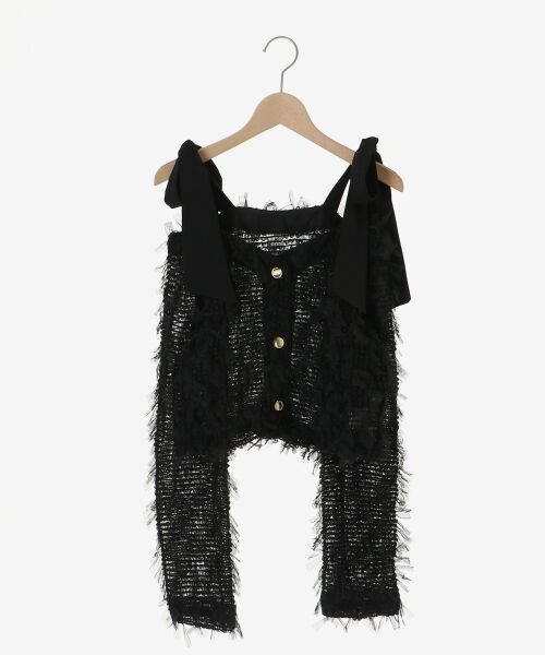 MAJESTIC LEGON / マジェスティックレゴン カーディガン・ボレロ | チュールリボンカーディガン | 詳細19