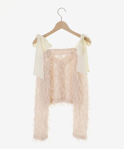 MAJESTIC LEGON / マジェスティックレゴン カーディガン・ボレロ | チュールリボンカーディガン | 詳細20