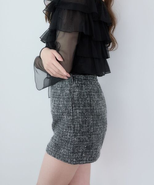 MAJESTIC LEGON / マジェスティックレゴン ショート・ハーフ・半端丈パンツ | キラキラツイードショートパンツ | 詳細14