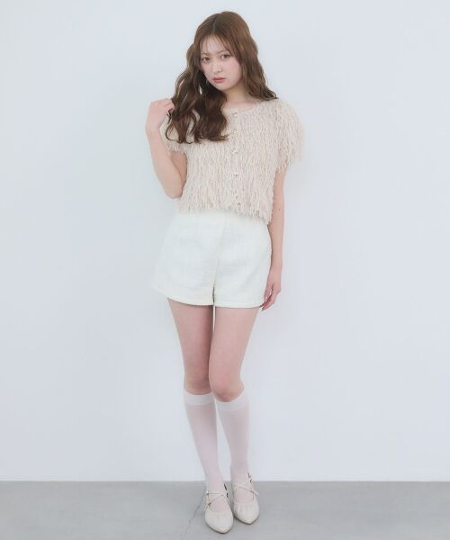 MAJESTIC LEGON / マジェスティックレゴン ショート・ハーフ・半端丈パンツ | キラキラツイードショートパンツ | 詳細2