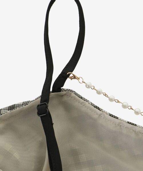 MAJESTIC LEGON / マジェスティックレゴン ミニ丈・ひざ丈ワンピース | カーデセットチェーン付きキャミワンピ | 詳細23