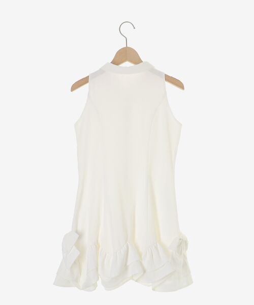 MAJESTIC LEGON / マジェスティックレゴン ミニ丈・ひざ丈ワンピース | ニット×リボンシャツミニワンピ | 詳細26