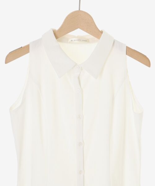 MAJESTIC LEGON / マジェスティックレゴン ミニ丈・ひざ丈ワンピース | ニット×リボンシャツミニワンピ | 詳細27