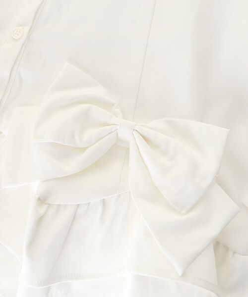 MAJESTIC LEGON / マジェスティックレゴン ミニ丈・ひざ丈ワンピース | ニット×リボンシャツミニワンピ | 詳細30