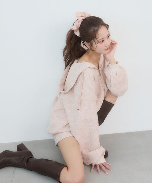 MAJESTIC LEGON / マジェスティックレゴン ブルゾン | キラキラツイードミディブルゾン | 詳細10