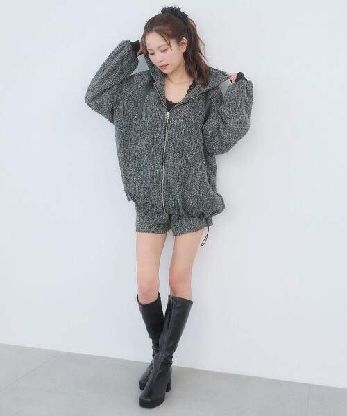 MAJESTIC LEGON / マジェスティックレゴン ブルゾン | キラキラツイードミディブルゾン | 詳細12