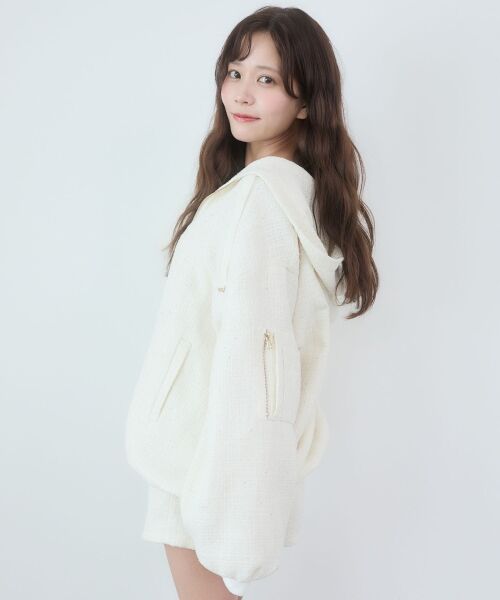 MAJESTIC LEGON / マジェスティックレゴン ブルゾン | キラキラツイードミディブルゾン | 詳細8