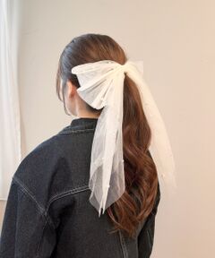 MAJESTIC LEGON / マジェスティックレゴン カチューシャ・カチューム・その他 | パールチュールリボンバレッタ