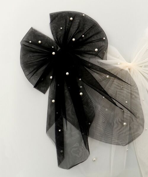 MAJESTIC LEGON / マジェスティックレゴン カチューシャ・カチューム・その他 | パールチュールリボンバレッタ | 詳細12