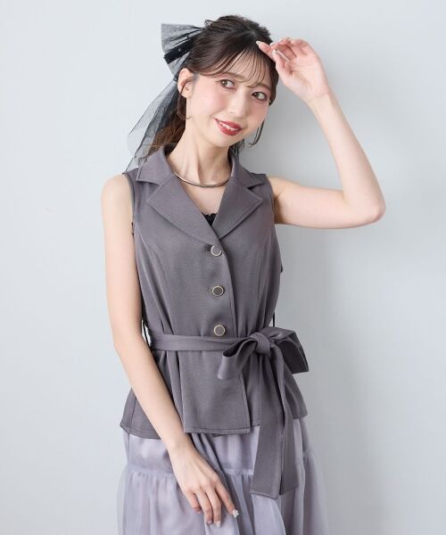 MAJESTIC LEGON / マジェスティックレゴン カチューシャ・カチューム・その他 | パールチュールリボンバレッタ | 詳細9