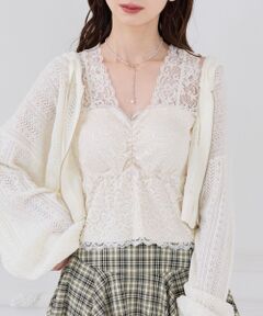 MAJESTIC LEGON / マジェスティックレゴン タンクトップ | カップ付きレースインナー