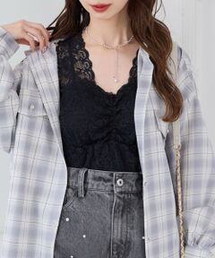 MAJESTIC LEGON / マジェスティックレゴン タンクトップ | カップ付きレースインナー